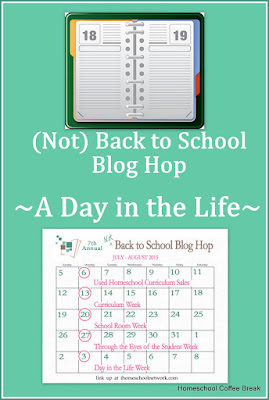 A Day in the Life - (Not) Back to School Blog Hop on Homeschool Coffee Break @ kympossibleblog.blogspot.com
