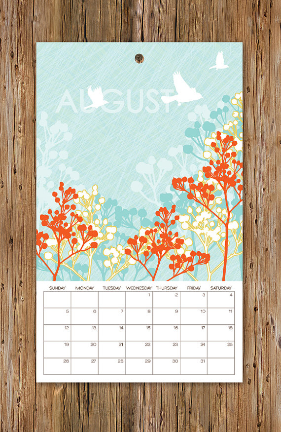 design inspiration calendars nature