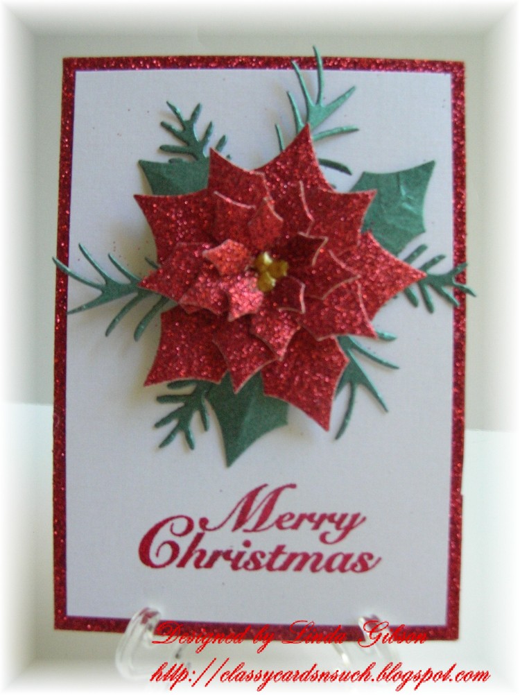 poinsettia card