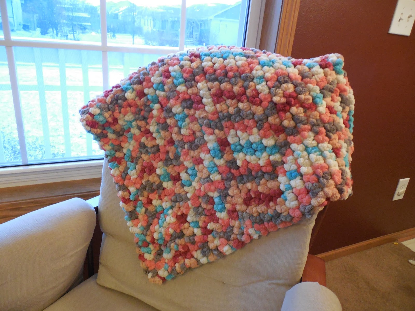 Hooked On Handmade Pom Pom Blanket