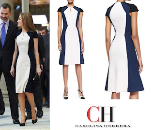 Carolina%2BHerrera%2B-Short-Sleeve-Colorblock-Stretch-Viscose-Dress.jpg