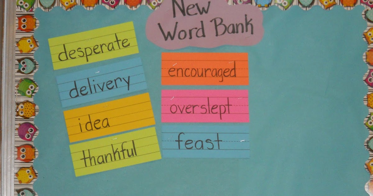 Learning and Teaching With Preschoolers New Word Bank