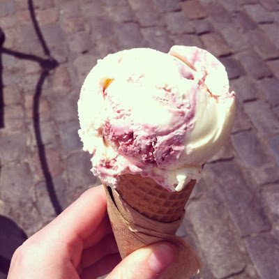 Rapsberries & Cream Ice Cream London Covent Garden
