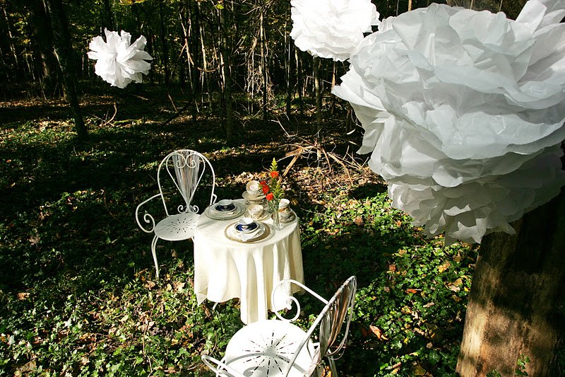 Blissful Whimsy Events Tea party in the woods styled shoot / North