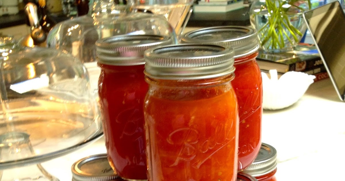 C H E W I N G T H E F A T Canning your own Crushed Tomato Sauce