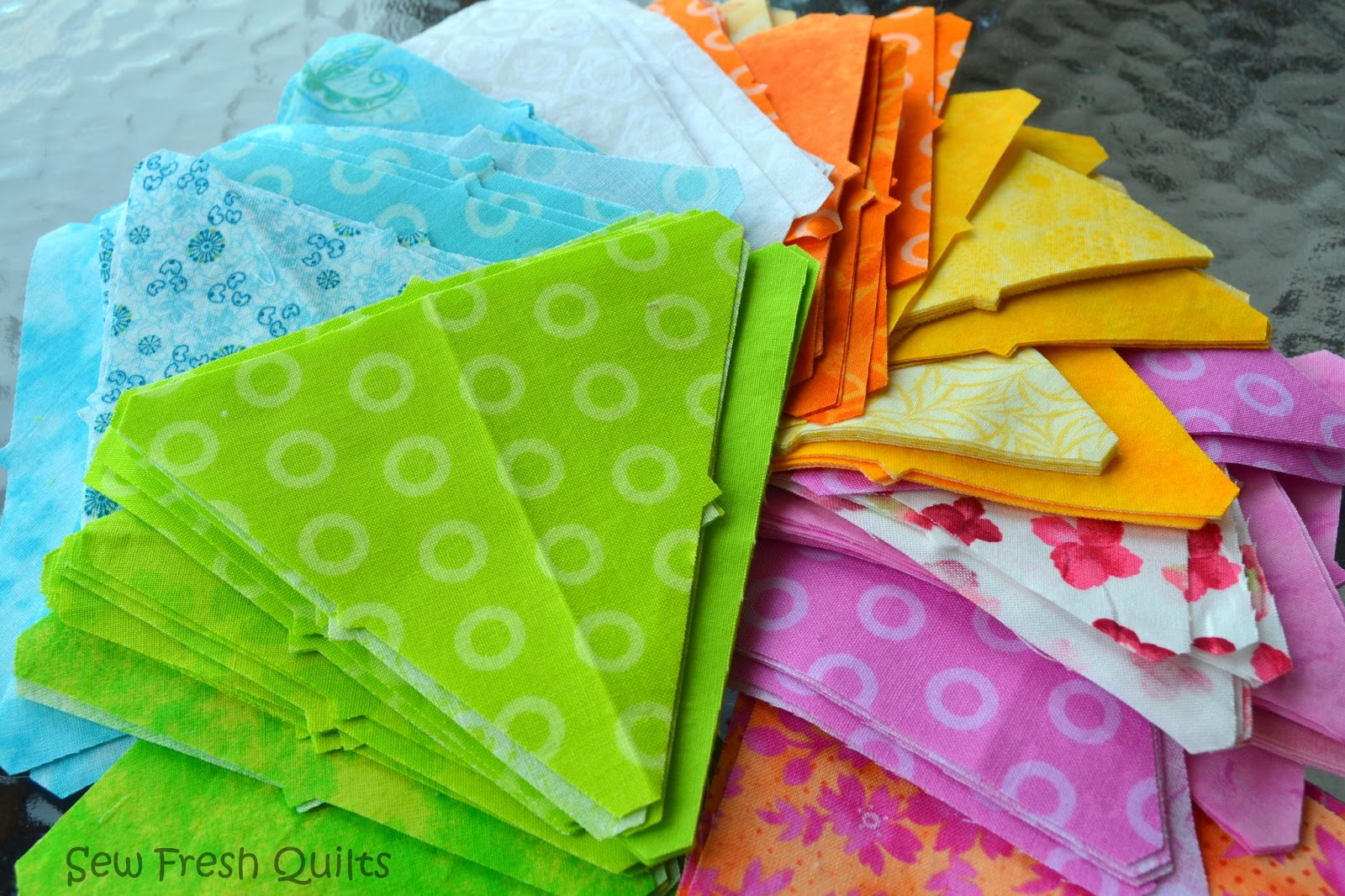 Sew Fresh Quilts Equilateral Triangle Quilt Along