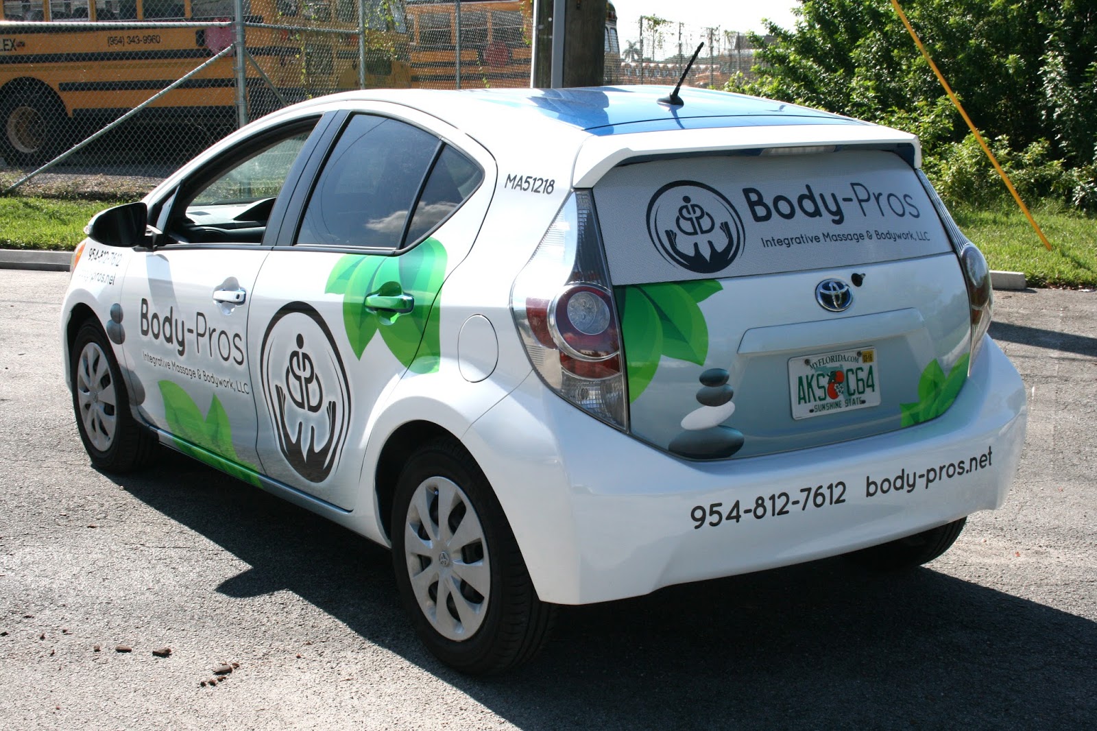Fort Lauderdale Florida Car Wrap Marketing Massage Therapist Car Wrap