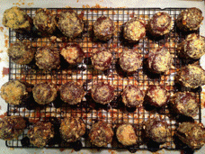 Peanut Brittle Dust Covered Banana Bread Cakes Peanut Brittle Dust Covered Banana Bread Cakes
