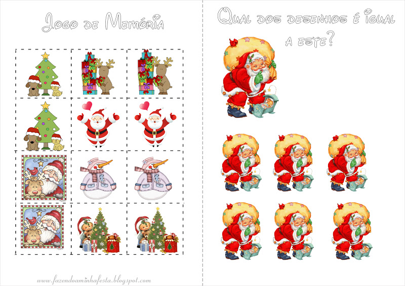 FREE! - Desenhos de Natal para Imprimir – Atividades de Colorir
