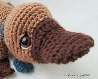 Crochet pattern platypus amigurumi pdf instant download