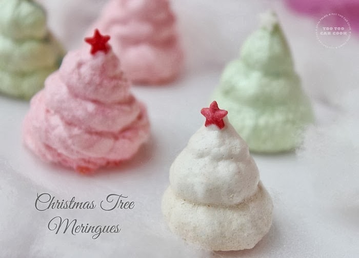 Christmas Tree Meringues Meringues Christmas Recipes Edible