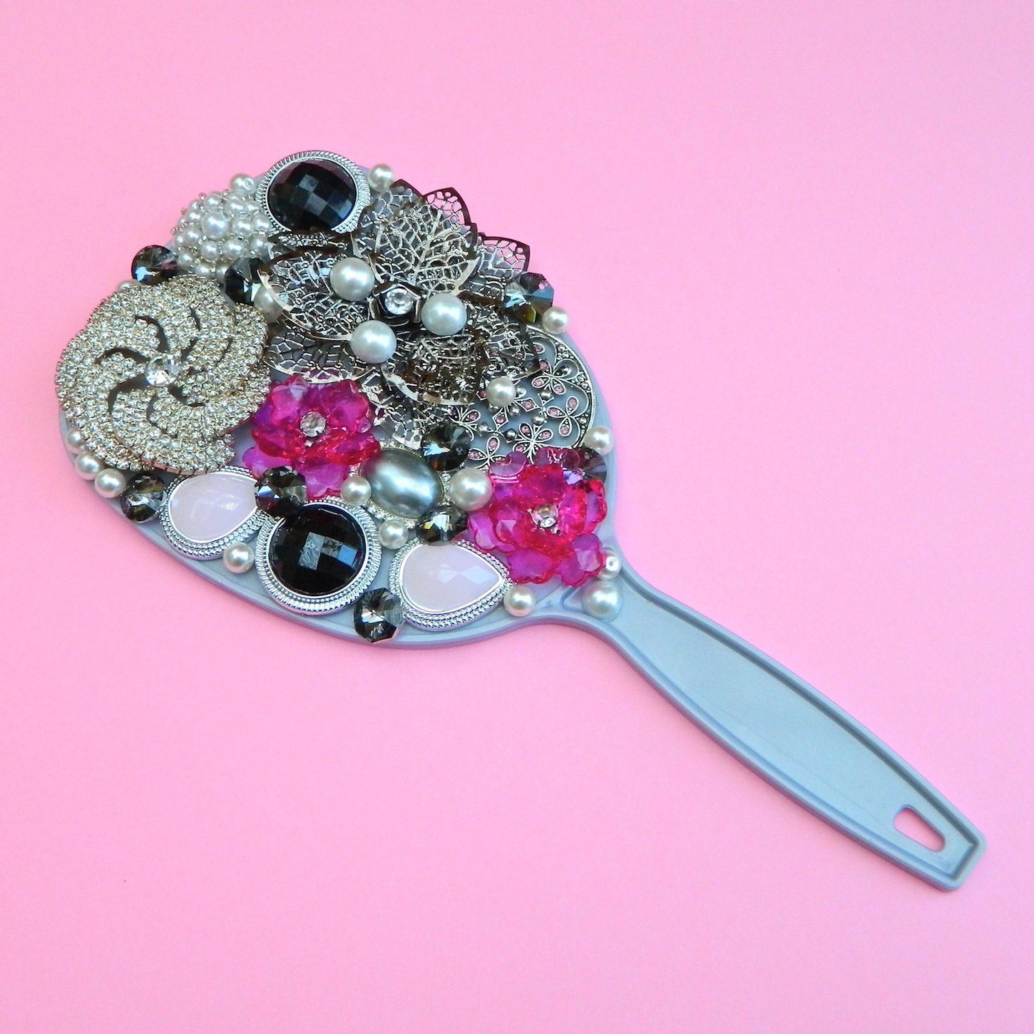 Mark Montano Bejeweled Hand Mirror DIY