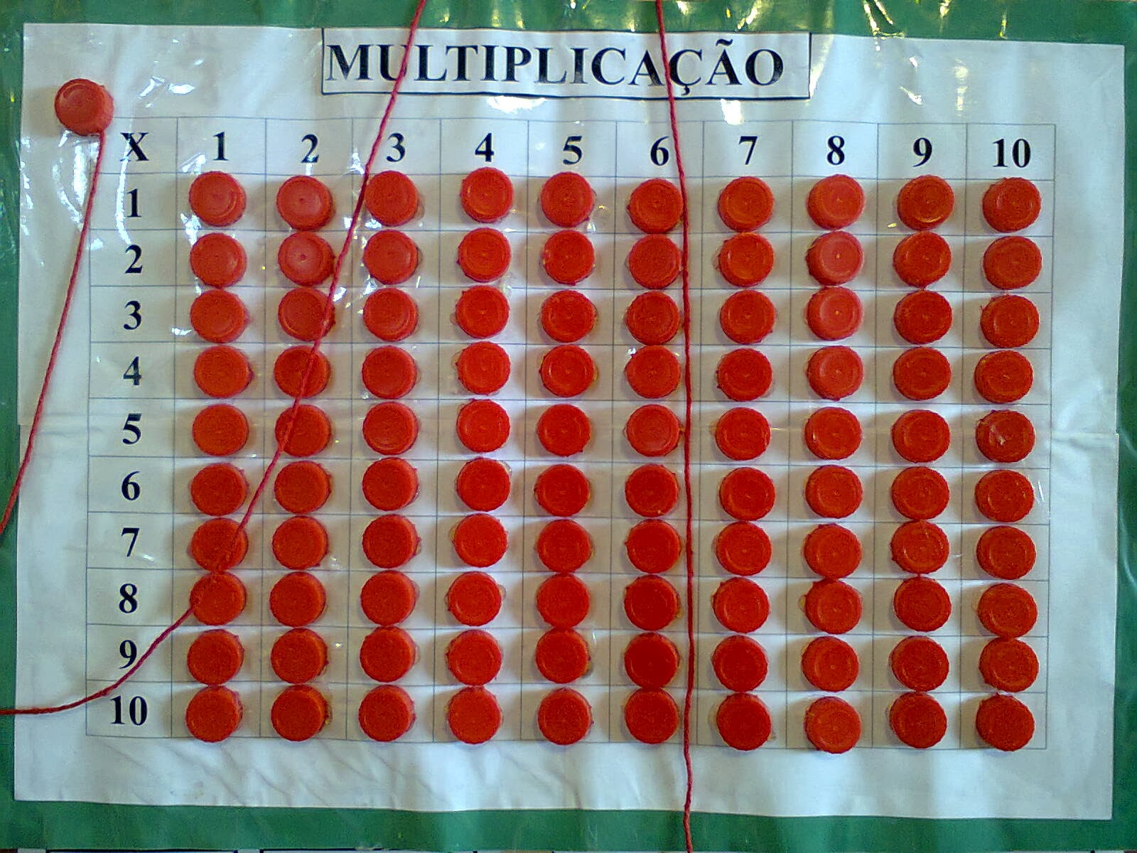 Jogo Pedagógico Para Aprender Tabuada Multiplicação Vermelho