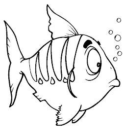 Cartoon Kids Coloring Pages Free Animal Fish Coloring Pages