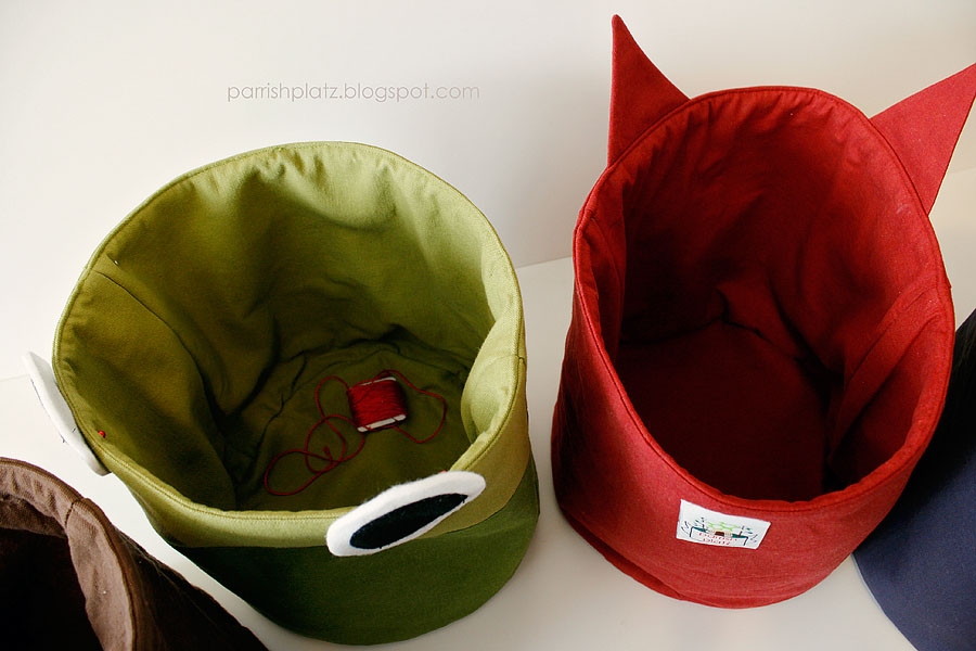 Parrish Platz Woodland Fabric Buckets