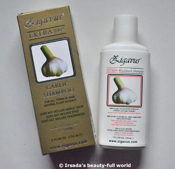 Irsada S Beauty Full World My Experience With The Zigavus Extra Plus Garlic Shampoo