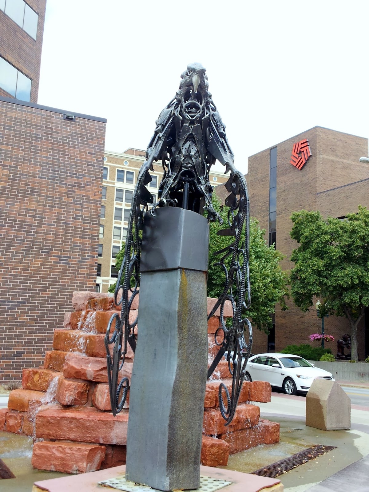 History and Culture by Bicycle South Dakota Culture Sioux Falls, SculptureWalk Sentinel