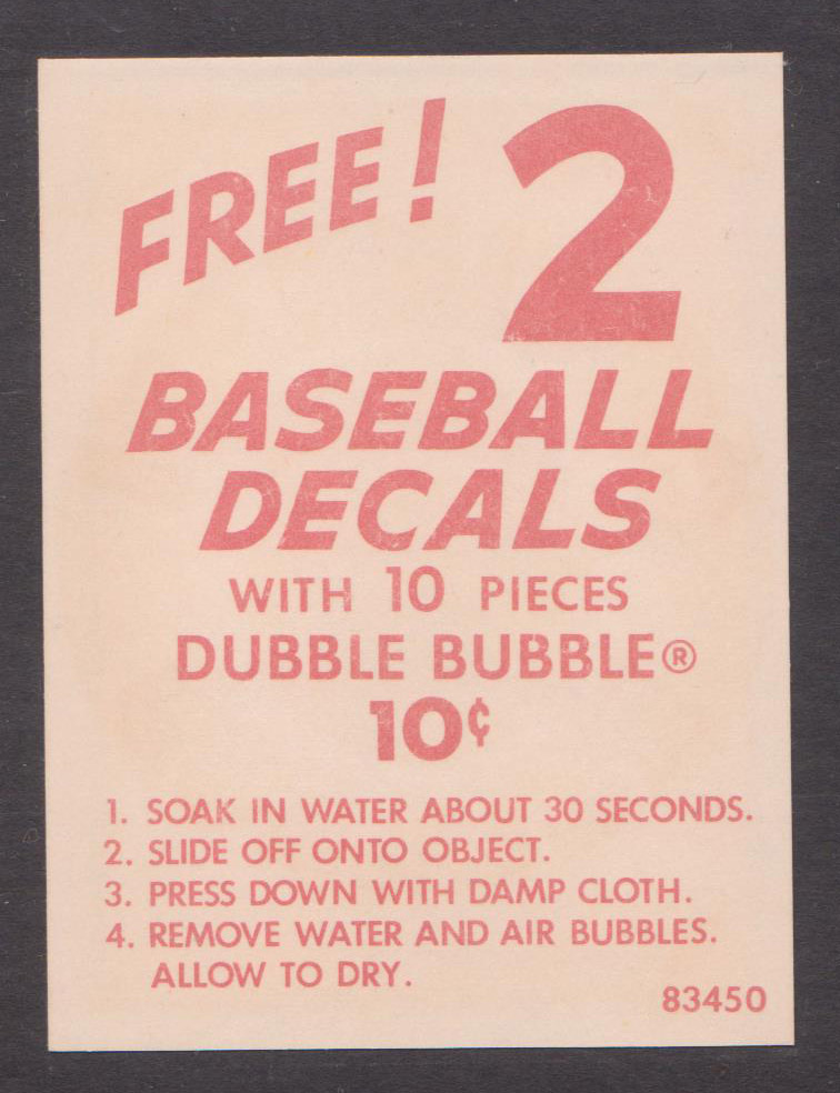 1961 ST LOUIS CARDINALS FLEER TEAM LOGO DECALS *5727 - OPC Baseball.com