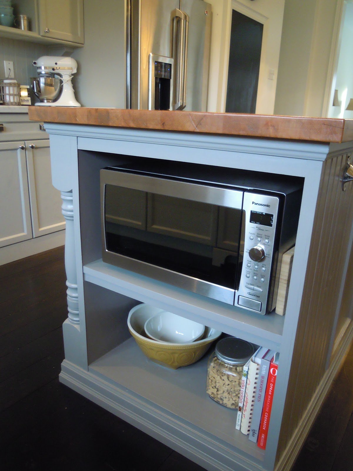 White Wood : Finally our completed kitchen , from builder basic to