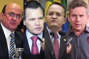 Entre os alvos dos protestos estão Riva, Silval, Taques e Mendes