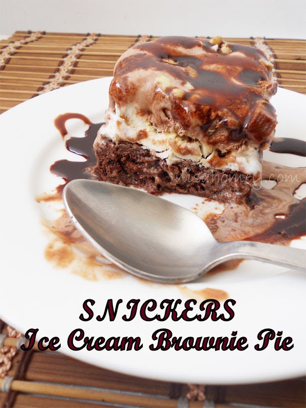 Ice Cream "Snickers" Brownie Pie Cooking Is Easy