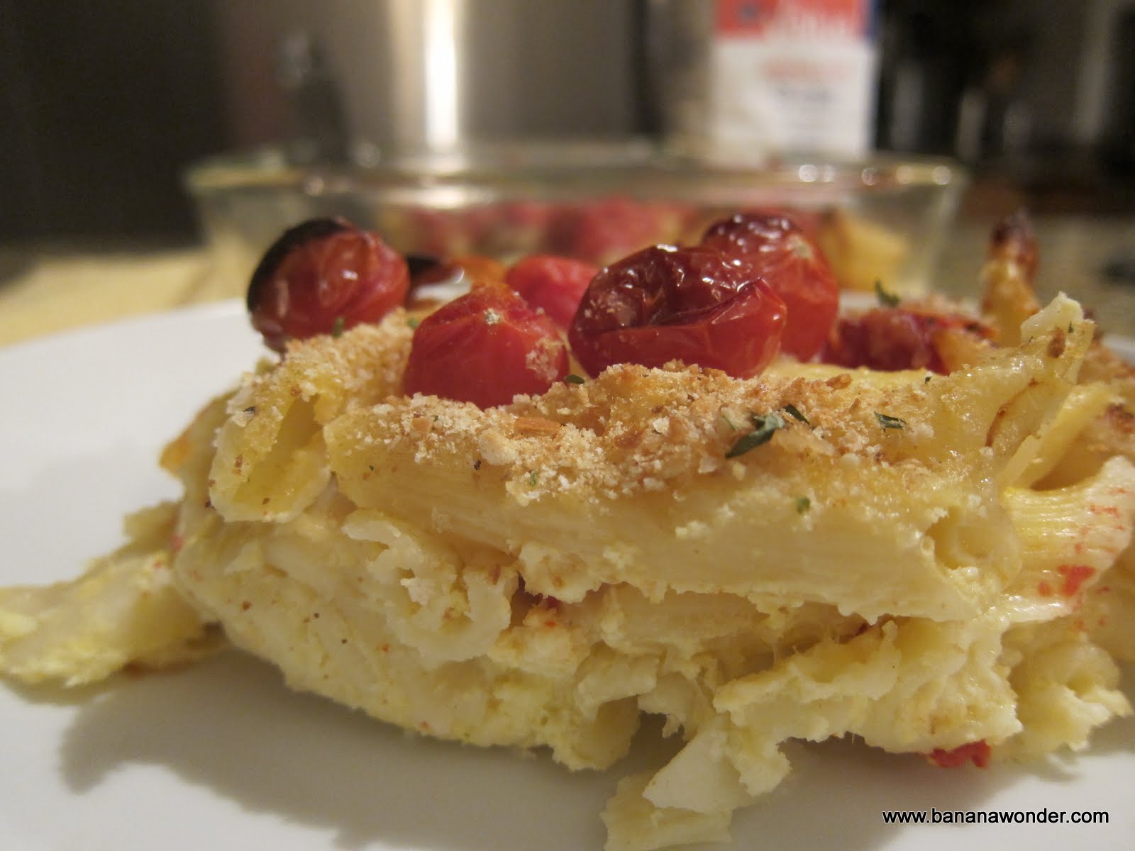 Banana Wonder HorseradishJack Macaroni and Cheese with Roasted Tomatoes