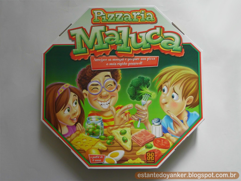 Jogo de Tabuleiro Infantil Pizzaria Maluca grow Jogos + 6ANOS em