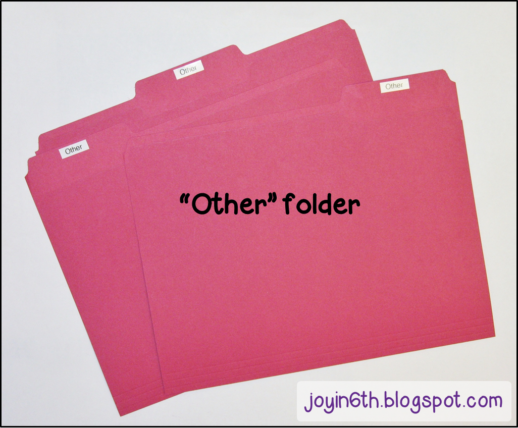 Finding JOY in 6th Grade 31st Day Keeping the Evidence Organized