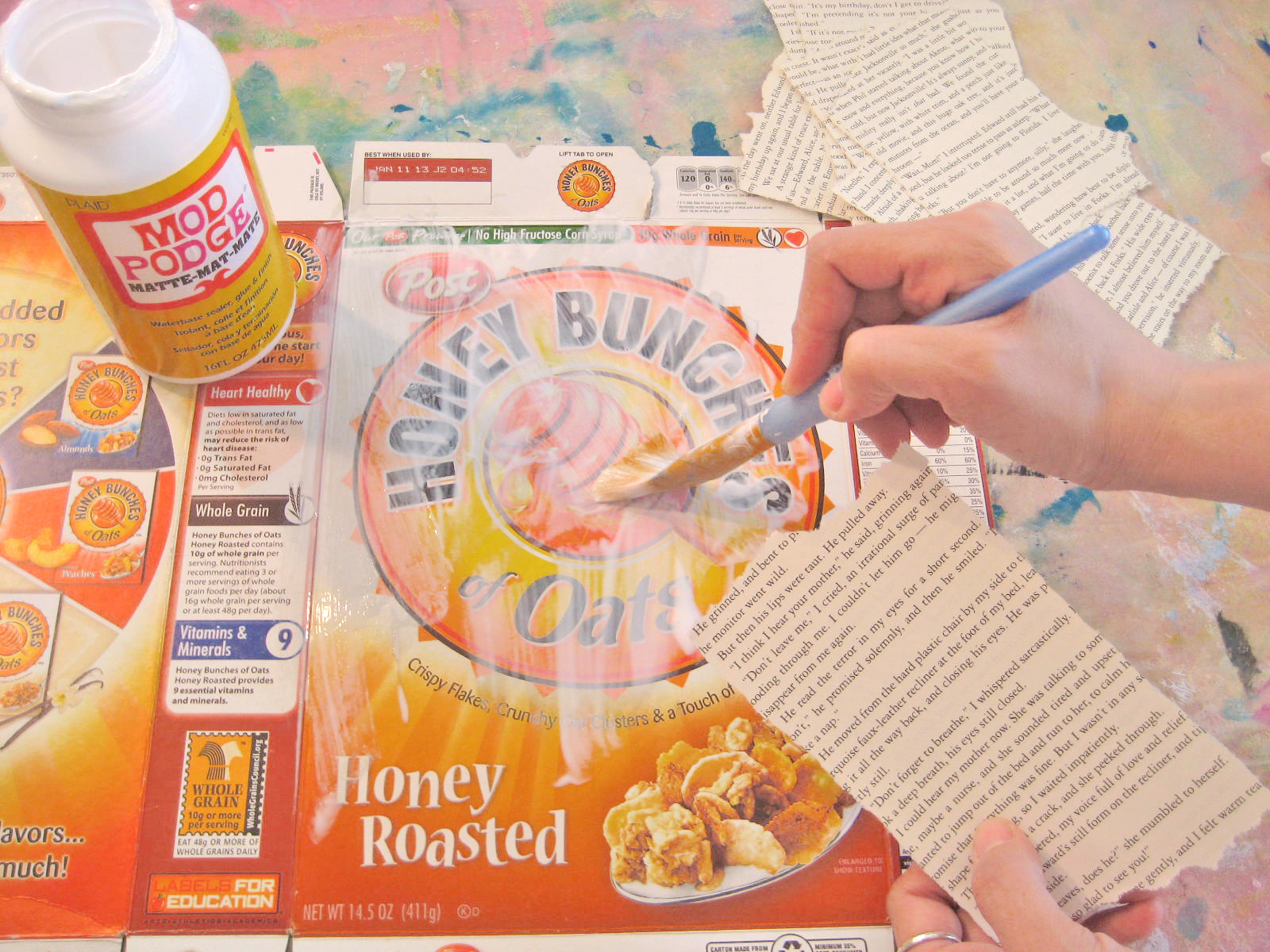 Alma Stoller how to make a cardboard canvas