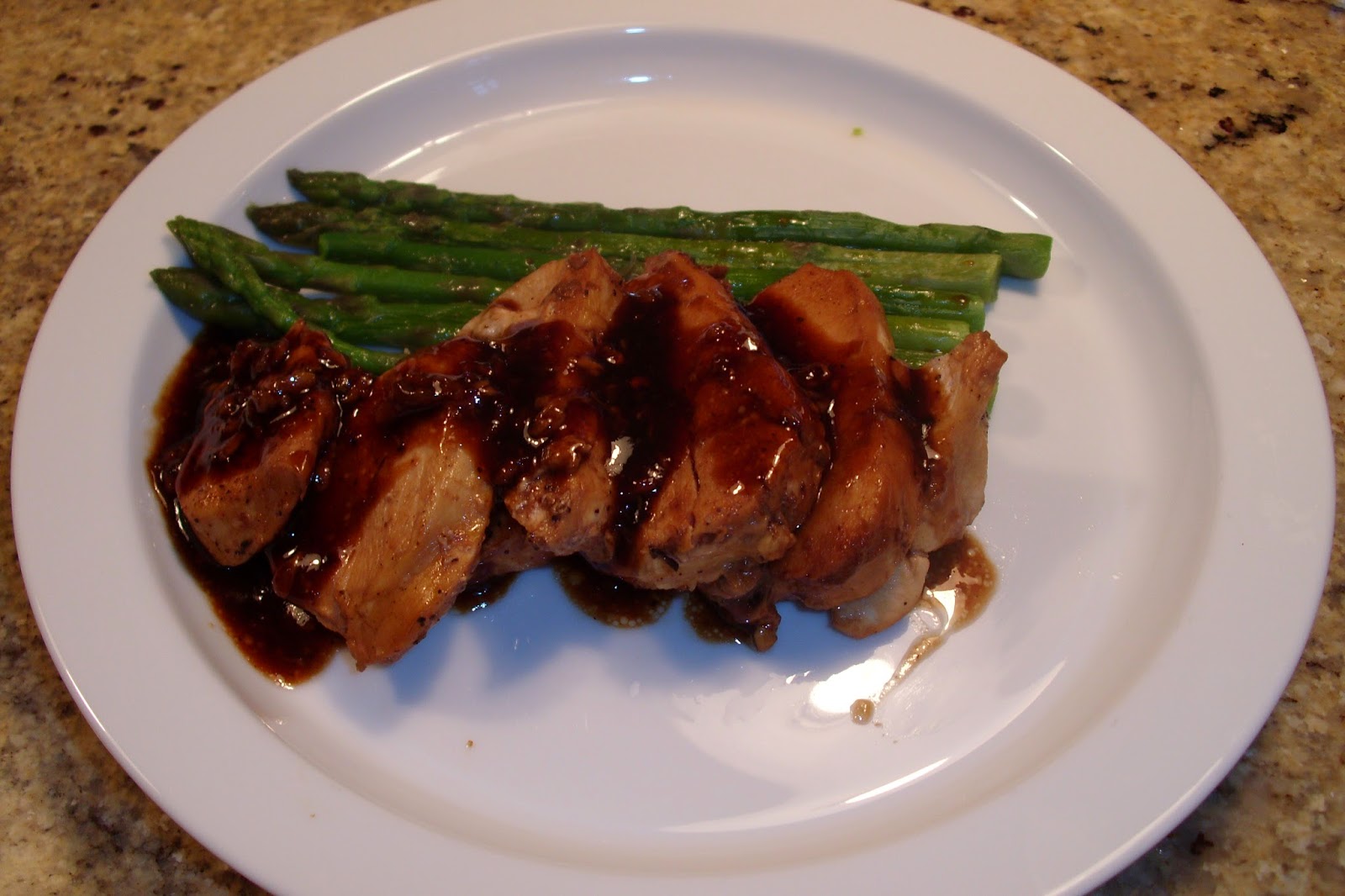 Katie Cuisine Poached Chicken With Asparagus Hoisin Sauce