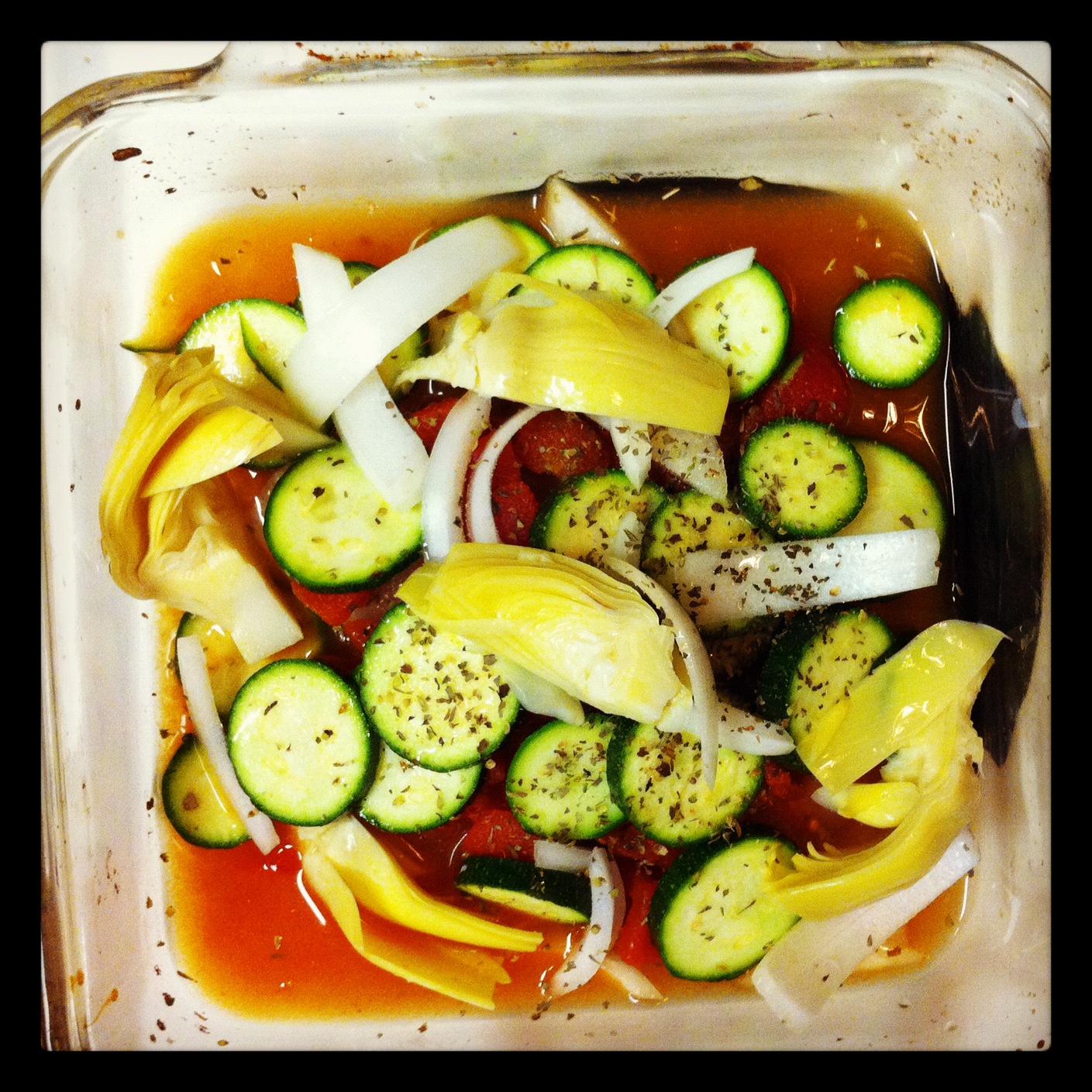 This crazy life of mine... Recipe Tilapia with Zucchini and Tomatoes