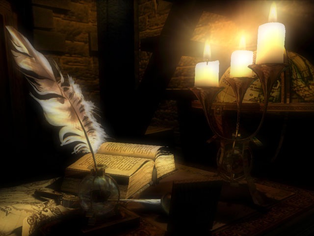 Quill, ink, and candle. Tools of the Trade Pinterest