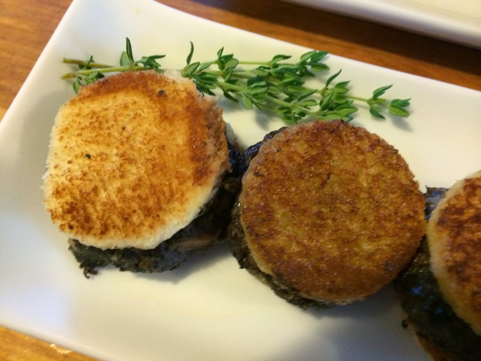 one of the best appetizers ever — mushroom sandwiches