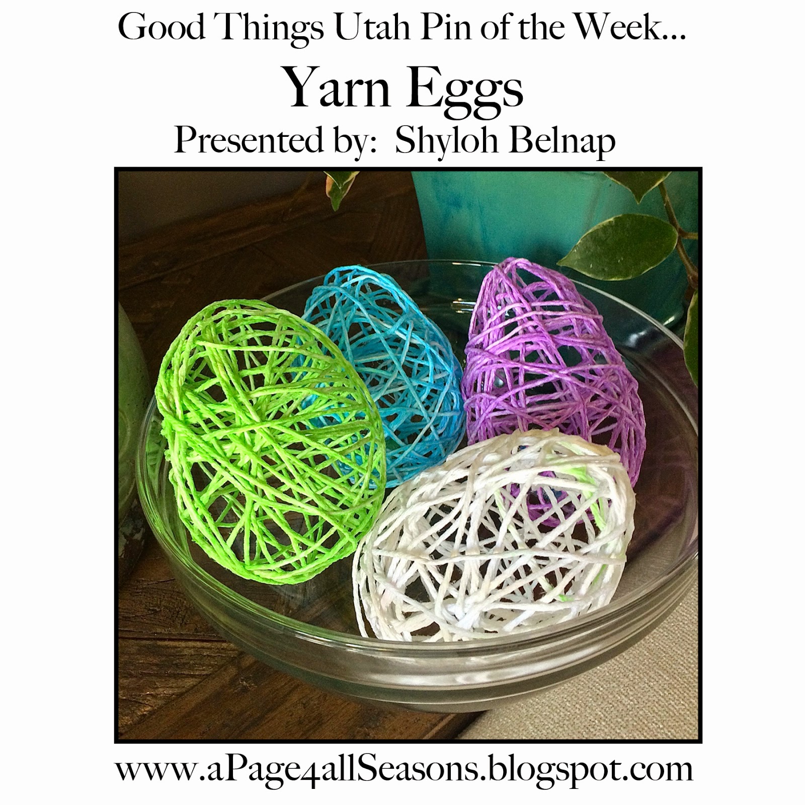 Shyloh Belnap Yarn Eggs