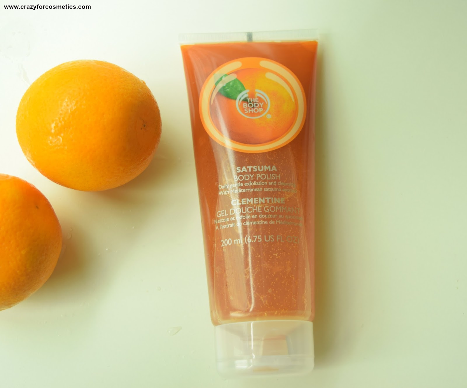 The Body Shop Satsuma Body Polish Review Crazy for Cosmetics A