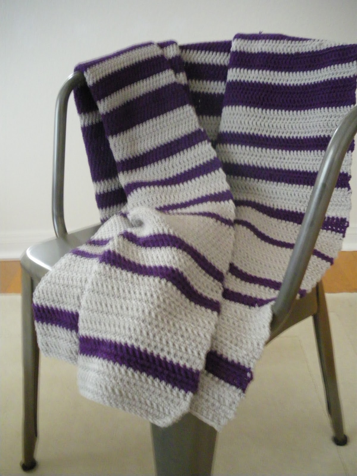 Stripe blanket uneven Striped crochet blanket, Crochet blanket