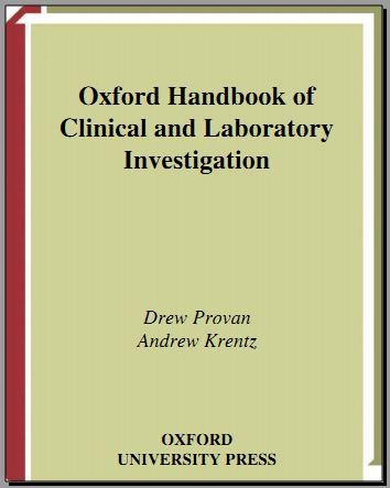 Oxford Handbook of Clinical and Laboratory Investigations Provan Drew Provan