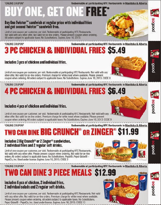 Free Printable Coupons Kfc Coupons