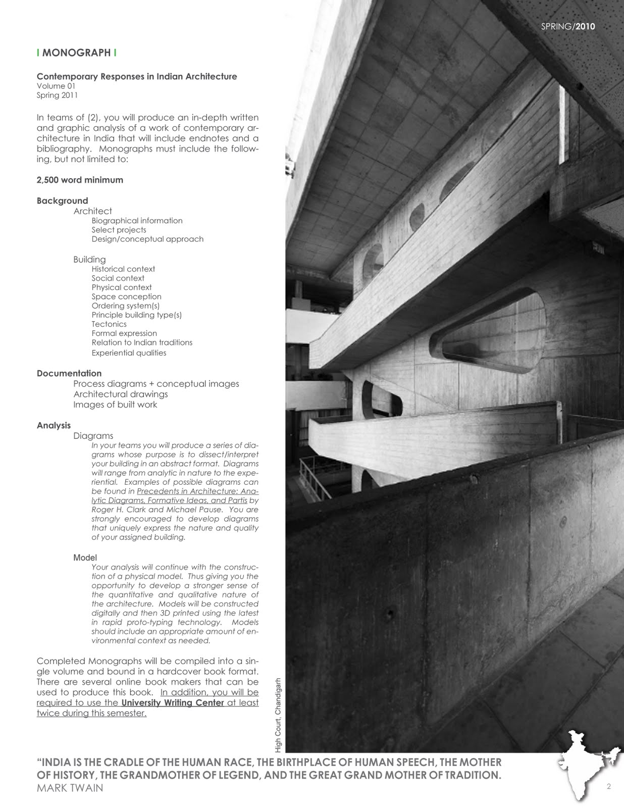 Architecture Design 1 Syllabus jacob gines: professing at uca+p: the architecture of india Architecture Design 1 Syllabus jacob gines: professing at uca+p: the architecture of india