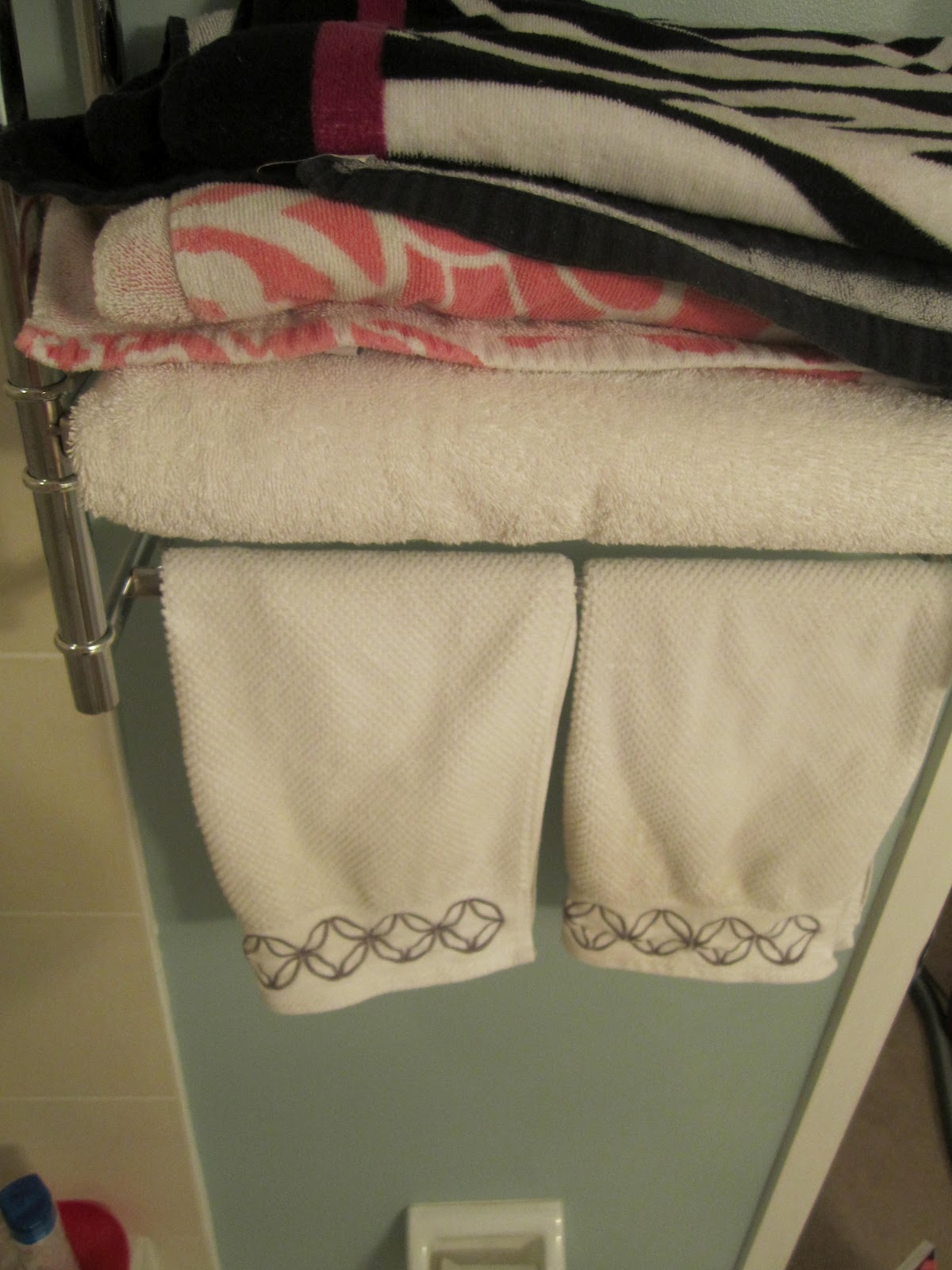 Waffling I Had a Rackcident {How to Remove a Glued on Towel Rack}