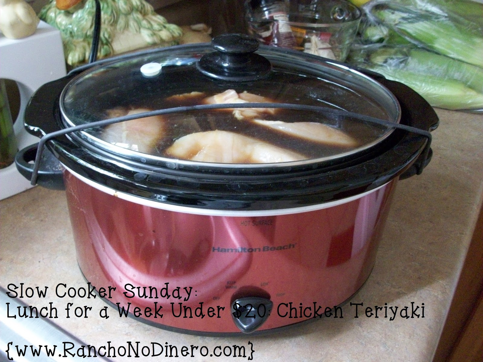 Tiny House Homestead Slow Cooker Sunday Lunch for a Week Under 20 Dollars Chicken Teriyaki