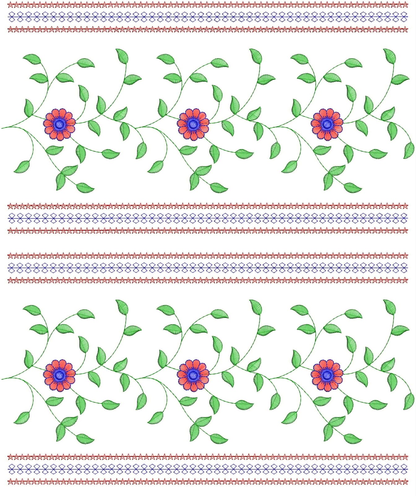 Embdesigntube 400 mm Area Jaal Embroidery Pattern By Tarang