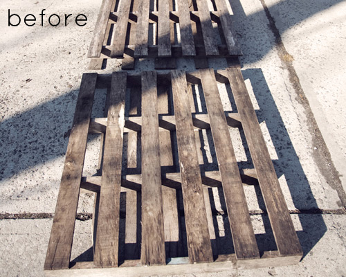 Before & After: Pallet Serving Tray