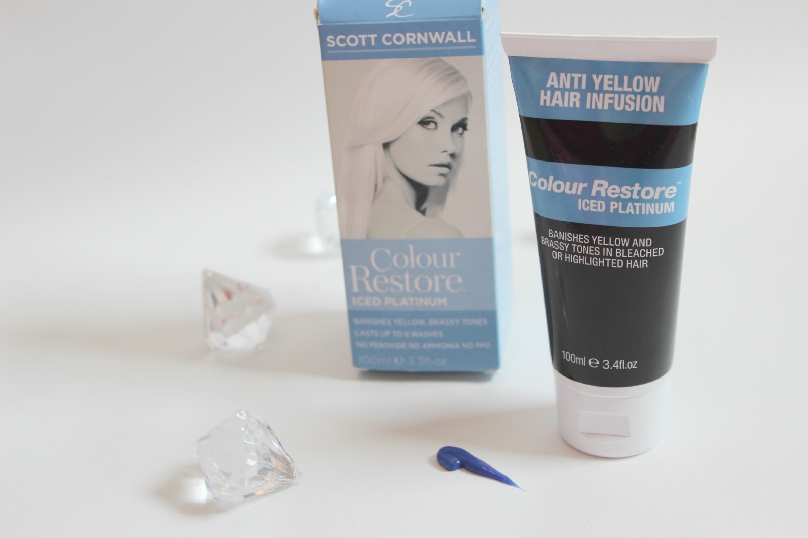 Scott Cornwall Colour Restore Iced Platinum Shine On Hair Glaze