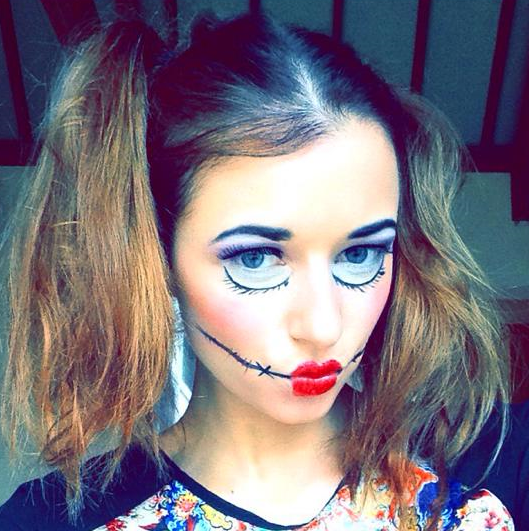 halloween doll makeup eltoria