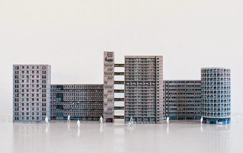 Brutal London edificios brutalistas de papel