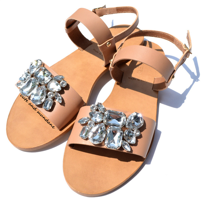 Cute and Mundane: J.Crew Camden Jeweled Sandals review + photos