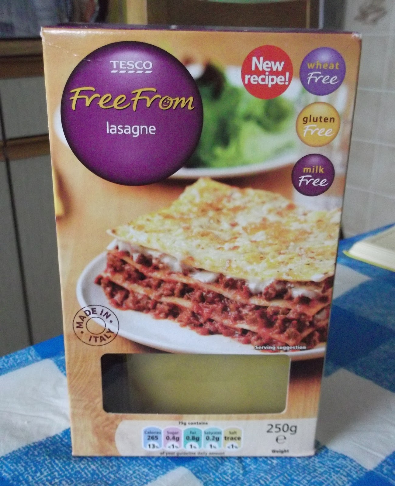 Gluten Free Opinions UK Tesco Free From Lasagne sheets