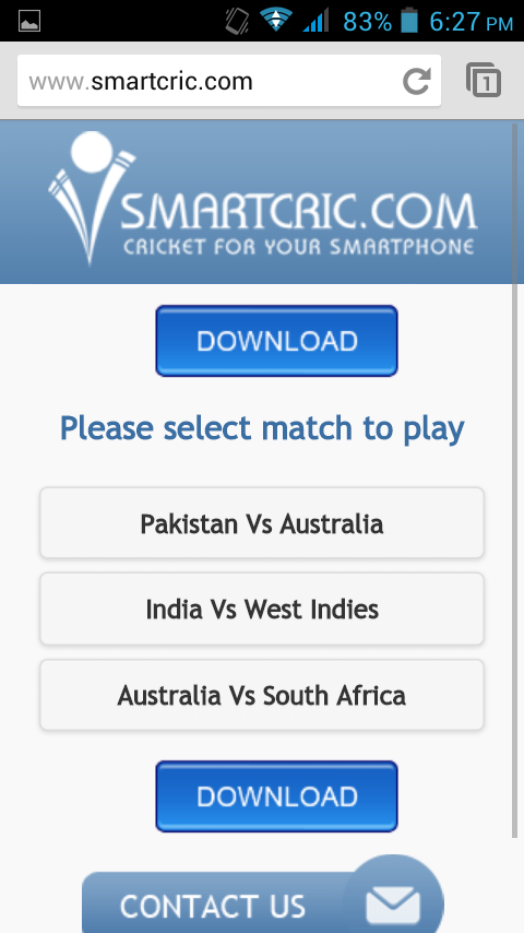 1. Open your android phone browser and type “smartcric.com” in address bar and open the web site.  2. You can see live cricket matches and upcoming matches, tap on your favorite match to watch.     3. Select the video quality, its depends upon your wifi or internet speed, if you have good wifi or net connection you can go with “Medium” or “high”   4. Now select the video player and tap on “always” or “Just once”  5. White for while the live match will start in your device.   Watch video tutorial… Please like, share and subscribe 