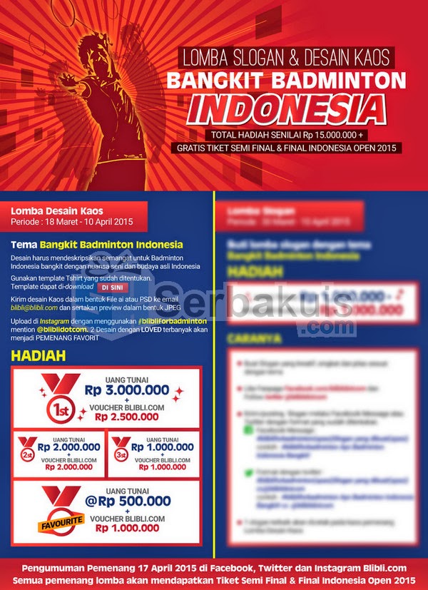 Kontes Desain Kaos Blibli Berhadiah Uang Total 7 Juta Kontes Desain Kaos Blibli Berhadiah Uang Total 7 Juta